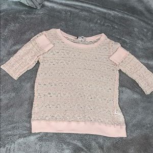 Lace long sleeve shirt